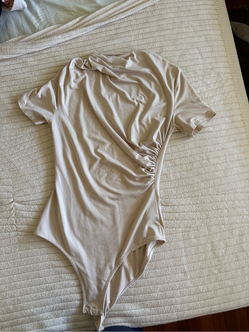 Women beige body suit - perfect for office job.
